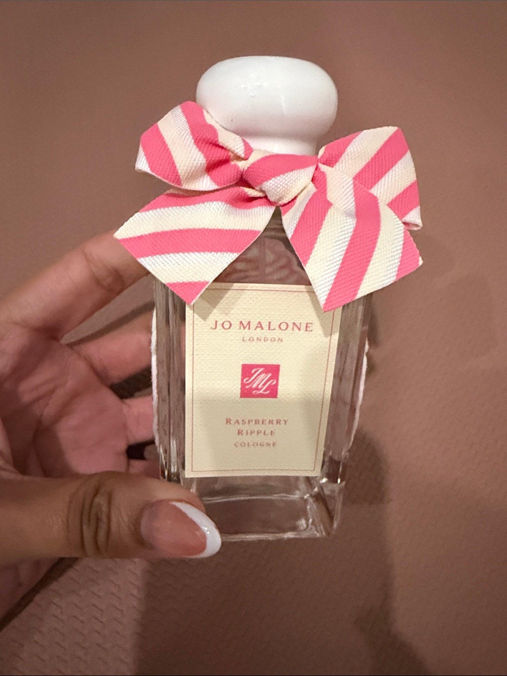 Jo Malone Pink Raspberry Ripple Cologne with Striped Bow - Picture 4 of 10